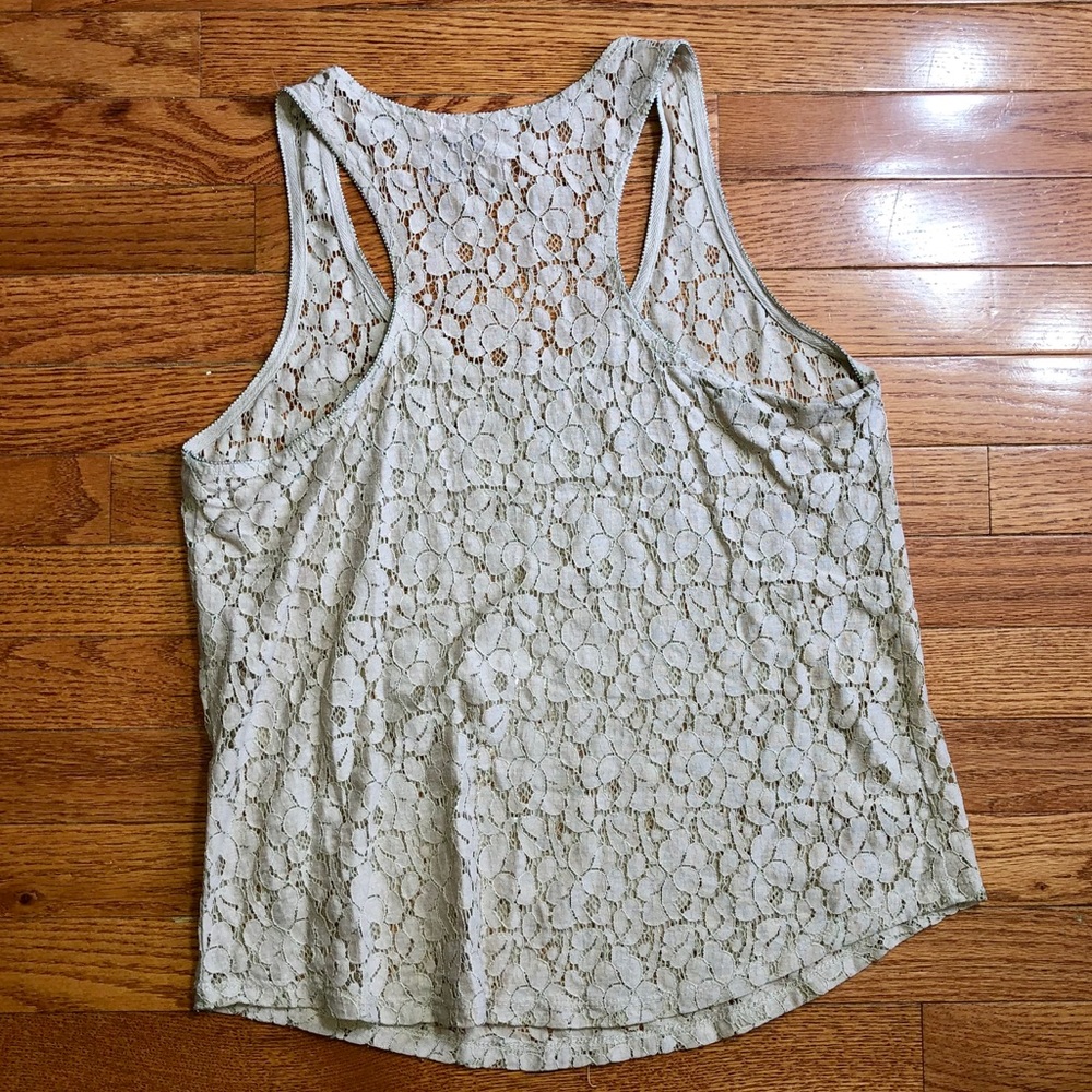 💕Beige Lace Tank Top💕 - Picture 5 of 5